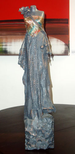 RUTH DE BOER "Objekt mit Rose"